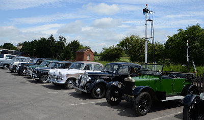 A display of STANDARD cars.