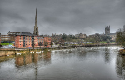 Worcester in the rain