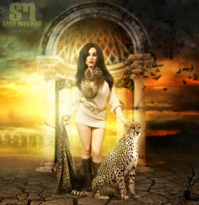 Fashion Photography - Animal Concept with Cheetah