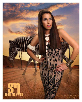 Fashion Photography - Designers Clothing with Zebra Concept 