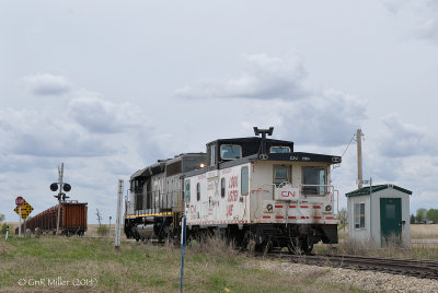 Empty Rail Train 921 (Second and Third) Eastbound Dinosaur Junction, AB