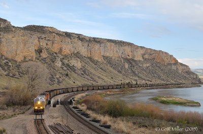 Loaded Coal Train Westbound Lombard, MT