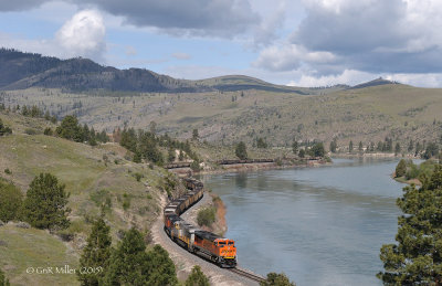 Eastbound Empty Coal Train Perma, MT
