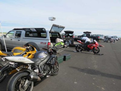 Bikes ready to go