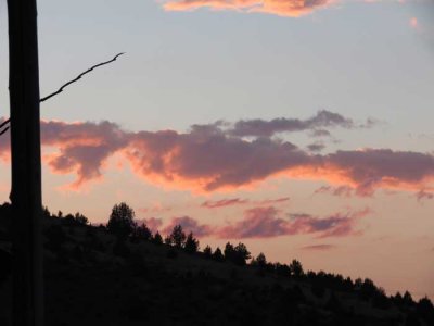 Pink clouds