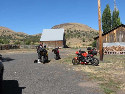 Bikers getting loaded