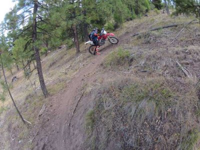 Heading up the hill