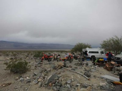 Clouds and camp