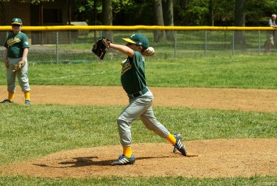 Drew throwing for the glove