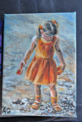 Girl on Beach Miniature