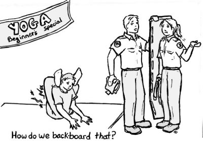 EMS cartoon Backboard