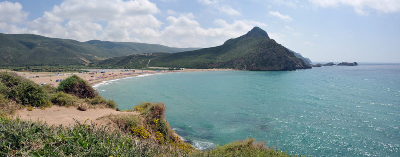 Panoramic view of the eastern cove at Madagh - Beach 1