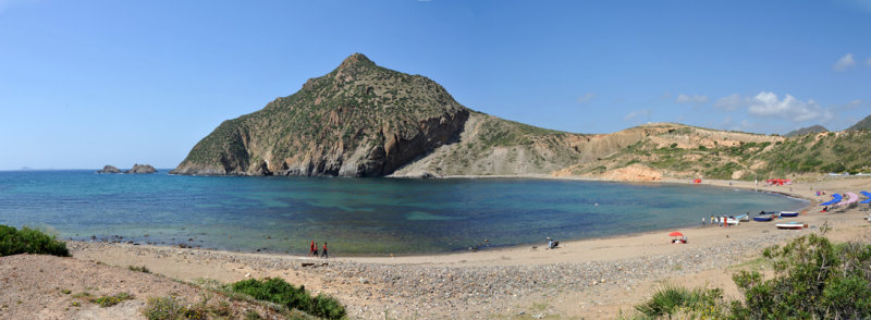 Panoramic view of the scenic cove at Madagh II