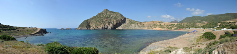 Panoramic view of the scenic cove at Madagh II