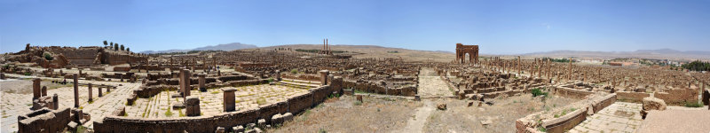 Panoramic view of the Timgad Forum
