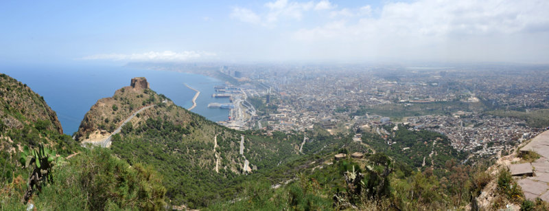 Continue driving from the Church of Santa Cruz to reach the summit of Jebel Murdjadjo