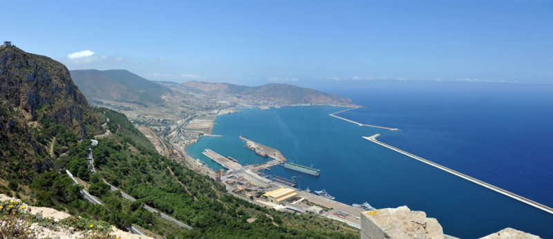 Panoramic view of Mers El Kebir, west of the main Port of Oran