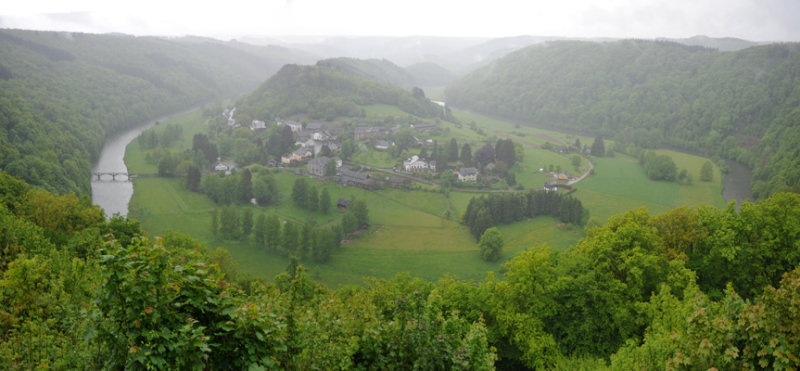 Panorama of the Semois Valley, Ardennes - Luxembourg Belge