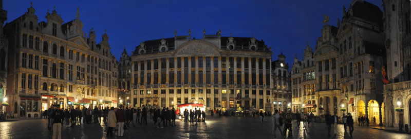 Panorama of the south side of the Grand Place, Brussels