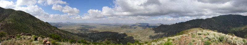 Panorama from the scenic viewpoint, Somaliland Highway 2