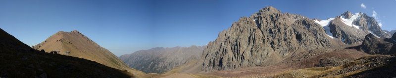 Panoramic view from the Talgar Pass, Shymbulak