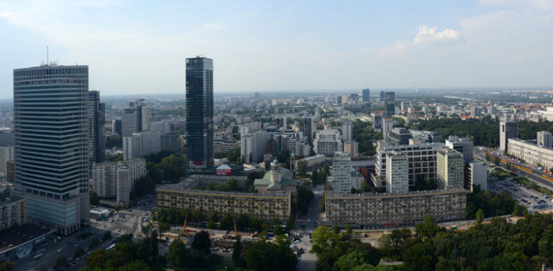 PKiN: View north from the Palace of Culture and Science