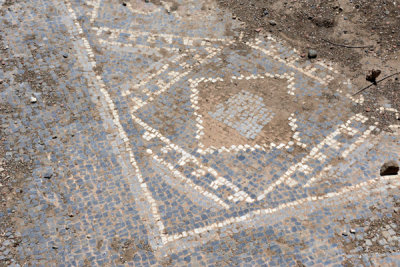 In situ mosaic, Grand South Baths of Timgad