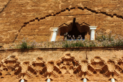 Detail of the balcony midway up the Minaret of Mansourah