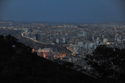 Oran at night from Jebel Murdjadjo