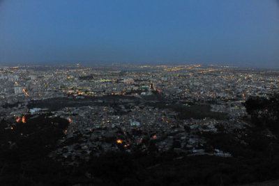 Oran at night from Jebel Murdjadjo