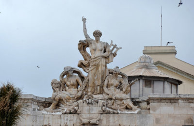 Pediment sculpture of the old French theatre, Place dArmes, Oran