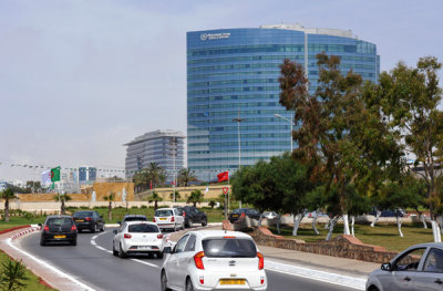 Boulevard 19 Mars along the Oran cliffs heading towards the Sheraton