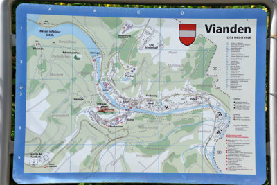 Map of Vianden