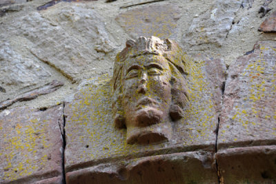 Carved face, Vianden Castle
