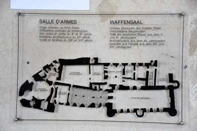 Map of the ground floor, Vianden Castle