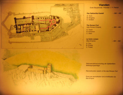 Vianden Castle - Roman Period, 360-450 AD