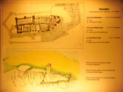 Vianden Castle - Early Middle Ages, 6th-10th C