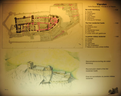 Vianden Castle - The First Residential Castle, ca 1100 AD