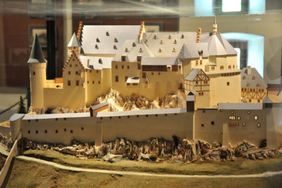 Model of Vianden Castle as it appeared in 1643