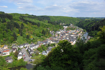 View of Vianden from the Castle
