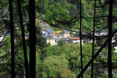 Vianden through the trees