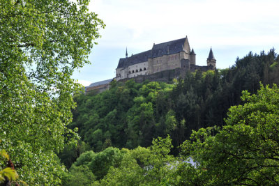 Vianden Castle from river level