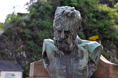 Statue of Victor Hugo, who spend time in Vianden