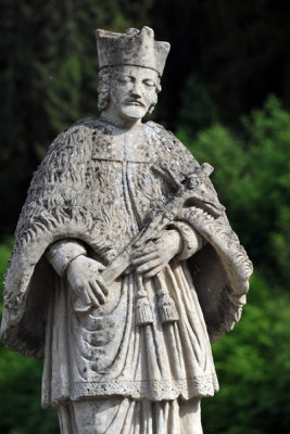 Statue on the bridge, Vianden