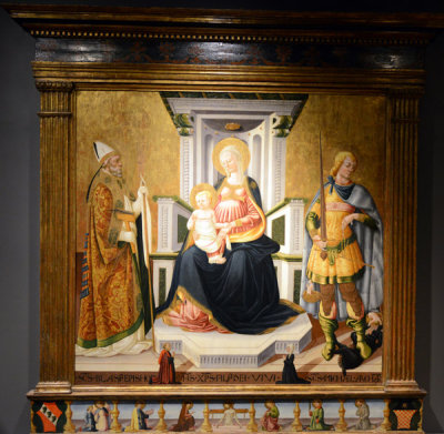 Virgin and Child with Saint Michael and Saint Blaise, ca 1475