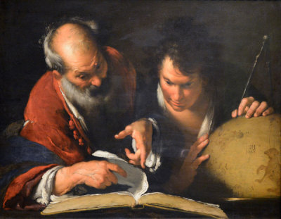 Erastosthenes Teaching in Alexandria, Bernardo Strozzi, ca 1635