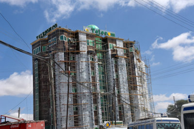 New Telesom highrise under construction, Hargeisa