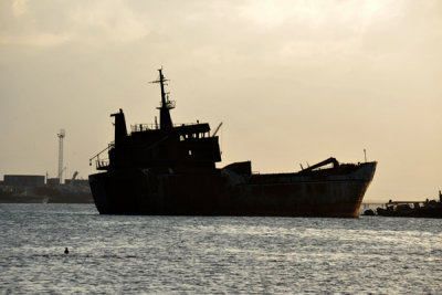 Shipwrecks, late afternoon, Berbera