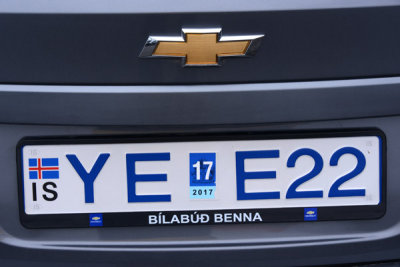 Iceland License Plate, 2013