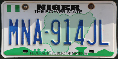 Nigerian License Plate, Niger State